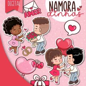 Kit Digital Dia dos Namorados - Namoradinhos em PNG