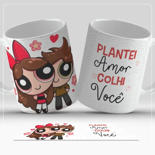Kit Digital Dia dos Namorados para Canecas de Casais
