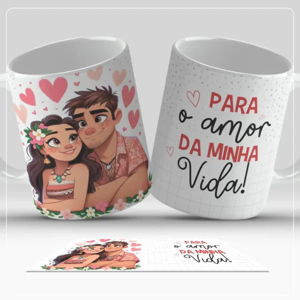 Kit Digital Dia dos Namorados para Canecas de Casais
