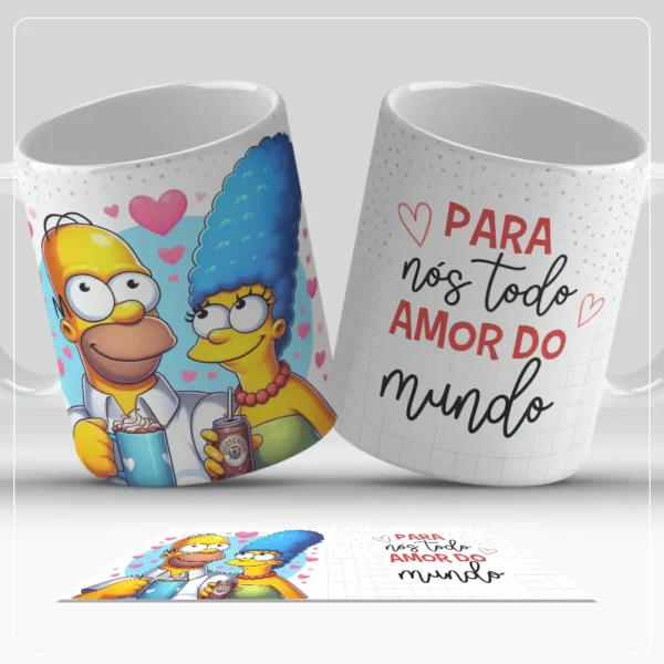 Kit Digital Dia dos Namorados para Canecas de Casais