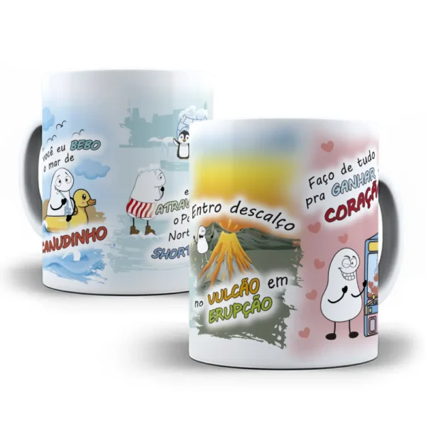 Kit Digital Dia dos Namorados para Canecas Flork