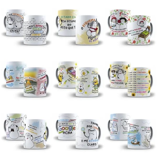 Kit Digital Dia dos Namorados para Canecas Flork