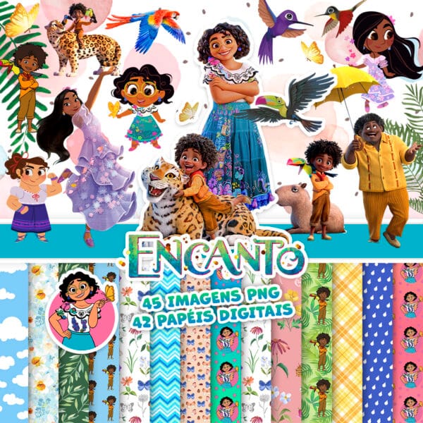 Kit Digital Disney Encanto Arquivos Png Ilustrações Imagens