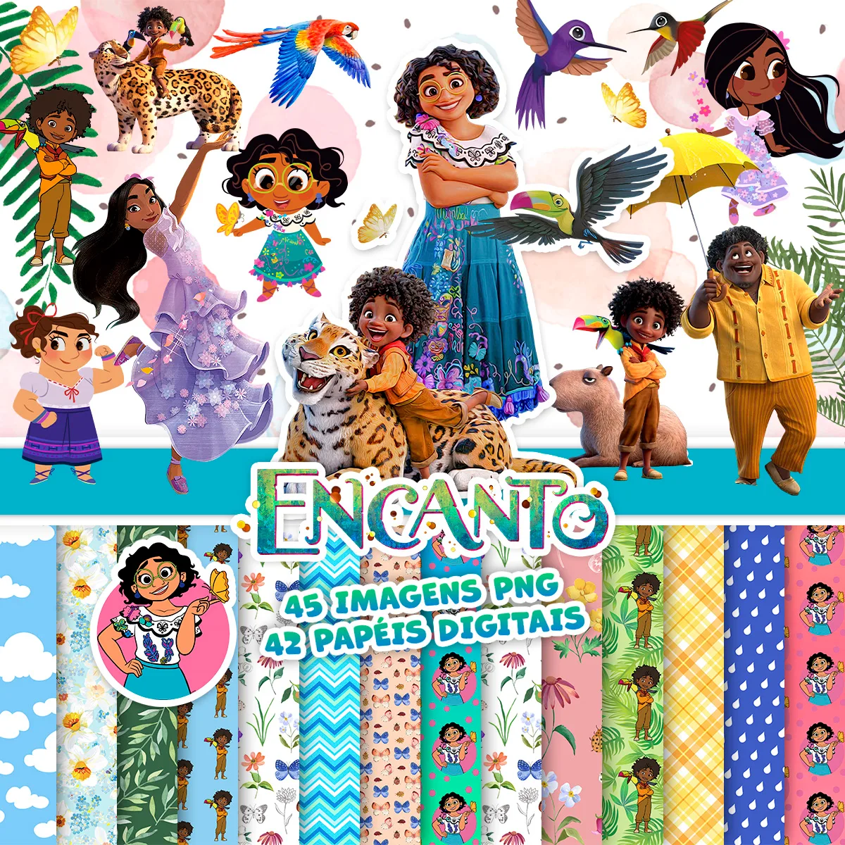Kit Digital Disney Encanto Arquivos Png Ilustrações Imagens