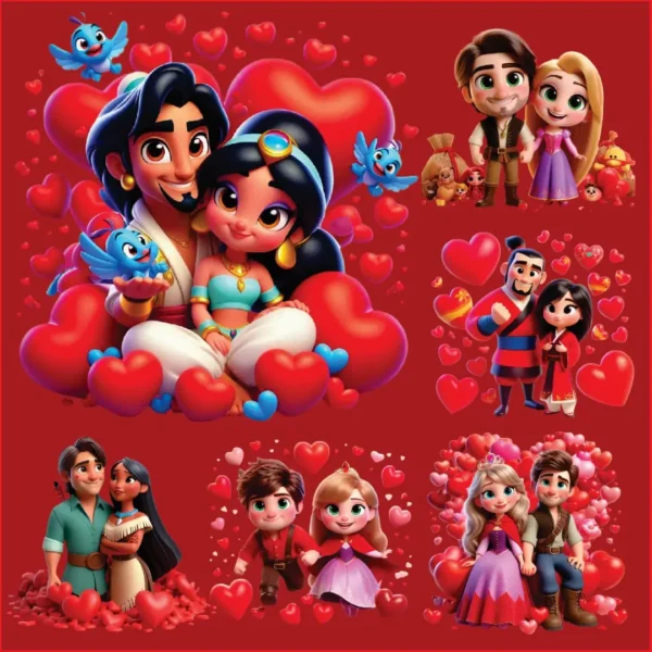Kit Digital Disney Love - Arquivos PNG para Artes