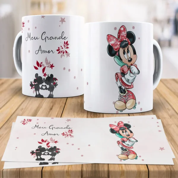 Kit Digital Disney Love para Canecas - Dia dos Namorados
