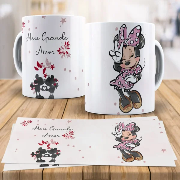 Kit Digital Disney Love para Canecas - Dia dos Namorados