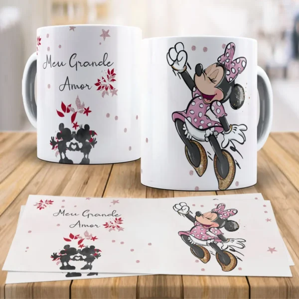 Kit Digital Disney Love para Canecas - Dia dos Namorados