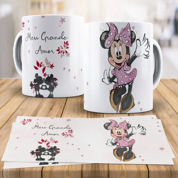 Kit Digital Disney Love para Canecas - Dia dos Namorados