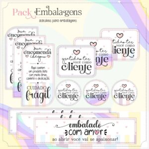Kit Digital Embalagens Fofas