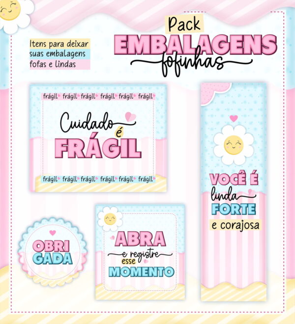 Kit Digital Embalagens Fofinhas