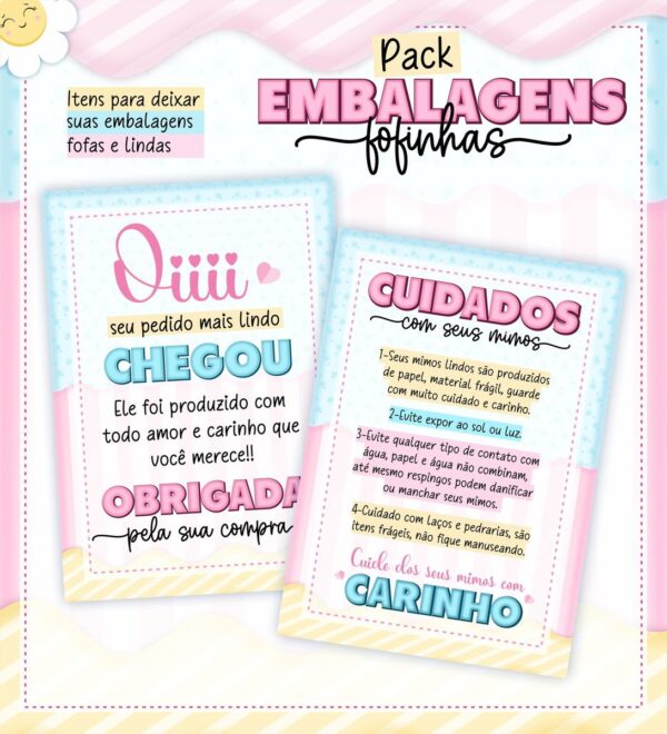 Kit Digital Embalagens Fofinhas