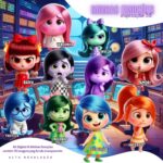 Kit Digital Emoções Divertidamente Baby Png Ilustrações 3D