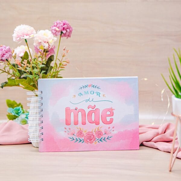 Kit Digital Encadernação Dia das Mães Álbum Scrapbook A5 A6