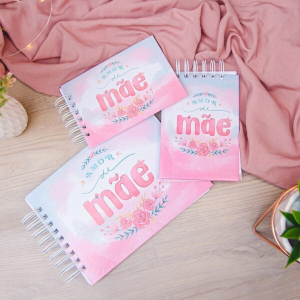 Kit Digital Encadernação Dia das Mães Álbum Scrapbook A5 A6