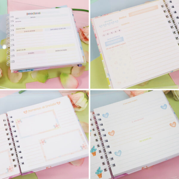 Kit Digital + Encadernação Dia das Mães Caderno Bloquinho
