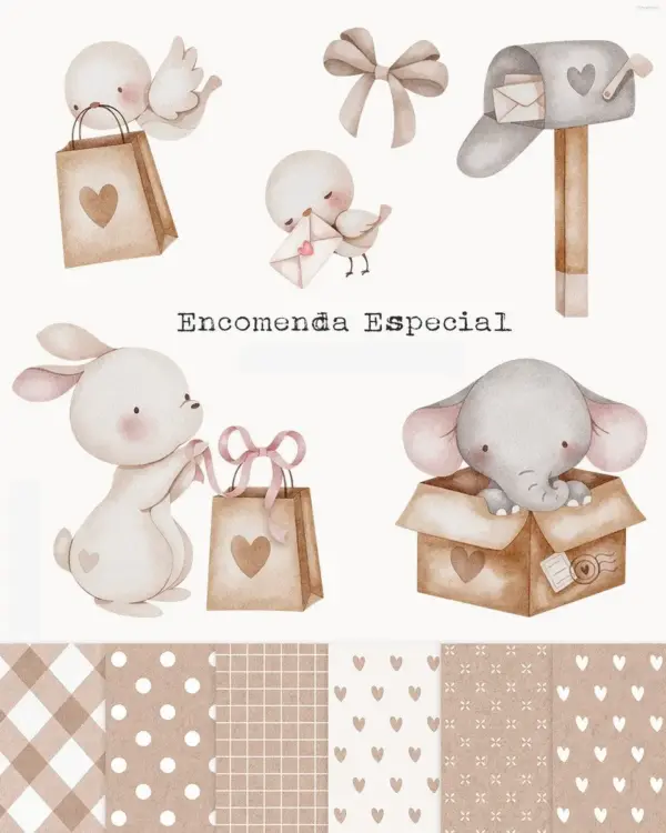 Kit Digital Encomenda Especial Png Para Personalizados