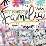 Kit Digital Familia Vol 1 Artes Caneca Parentes 10