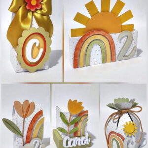 Kit Digital Festa Boho Floral - Caixinhas Studio e pdf