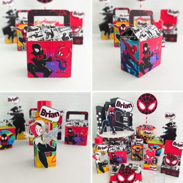 Kit Digital Festa Pronta Homem Aranha No Aranhaverso Corte