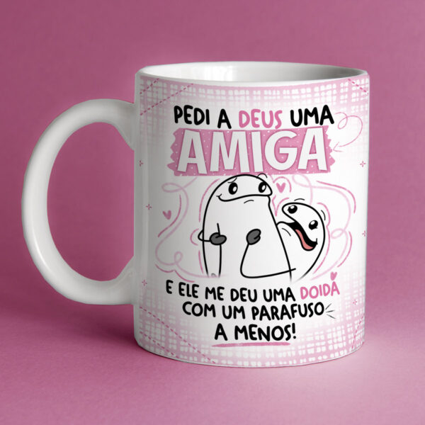 Kit Digital Flork Amigas Sublimação Caneca Frases Engraçadas
