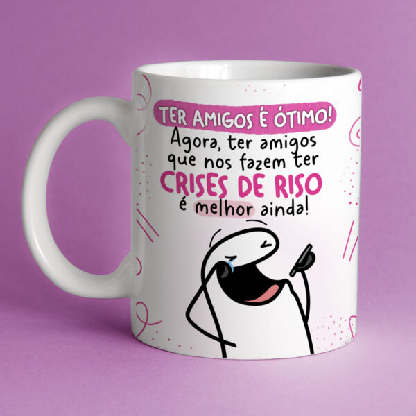 Kit Digital Flork Amigas Sublimação Caneca Frases Engraçadas