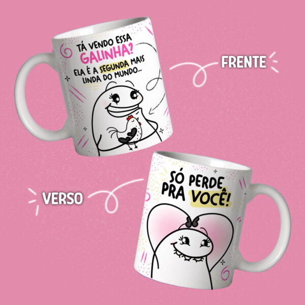 Kit Digital Flork Amigas Sublimação Caneca Frases Engraçadas