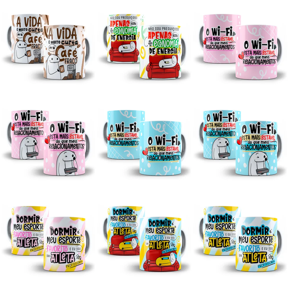 Kit Digital Flork Dia A Dia Artes Caneca Frases Engraçadas 7 Kit Digital Flork Dia A Dia Artes Caneca Frases Engraçadas