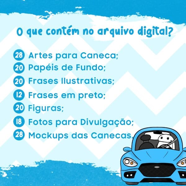 Kit Digital Flork Dia A Dia Artes Caneca Frases Engraçadas