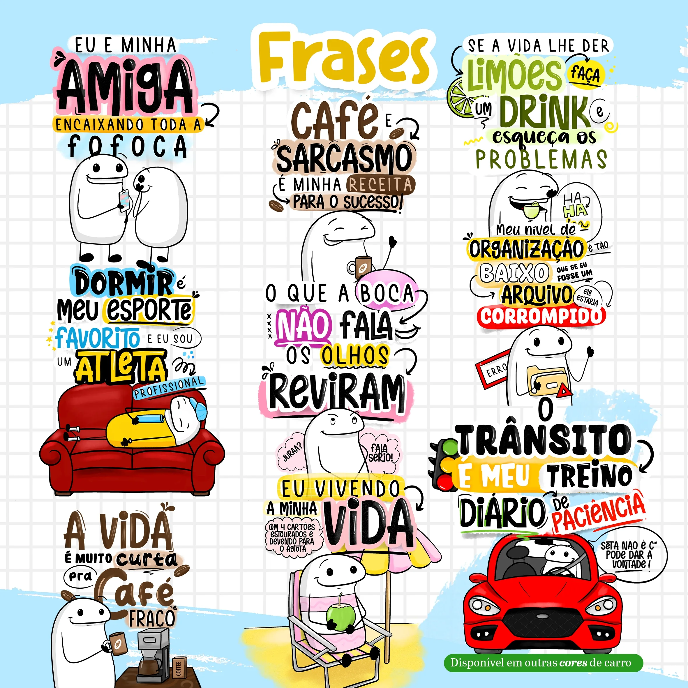 Kit Digital Flork Dia A Dia Artes Caneca Frases Engraçadas 2 Kit Digital Flork Dia A Dia Artes Caneca Frases Engraçadas