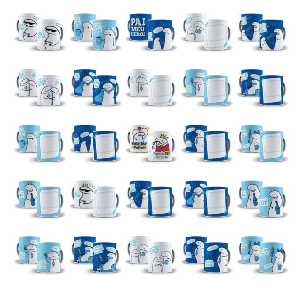 Kit Digital Flork Dia dos Pais Personalizados Papelaria