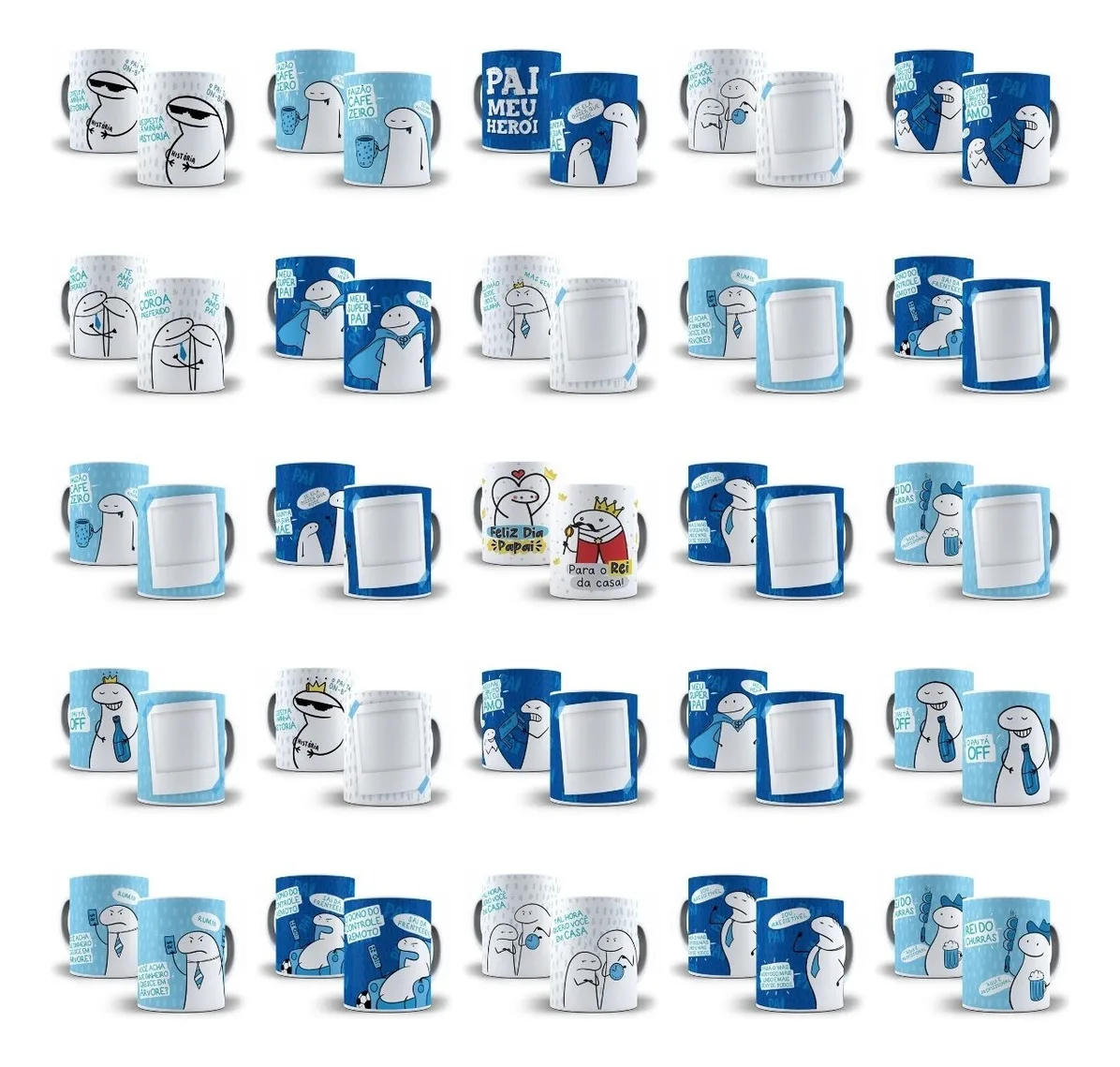 Kit Digital Flork Dia dos Pais Personalizados Papelaria