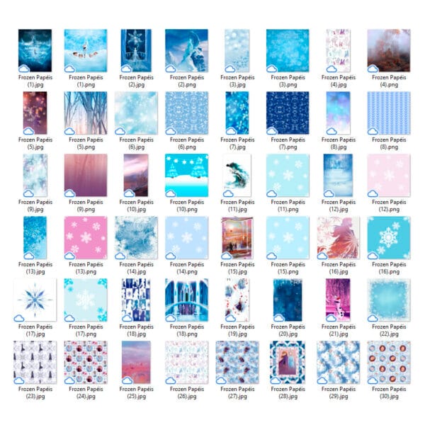 Kit Digital Frozen Elsa Scrapbook Personalizados Em Png