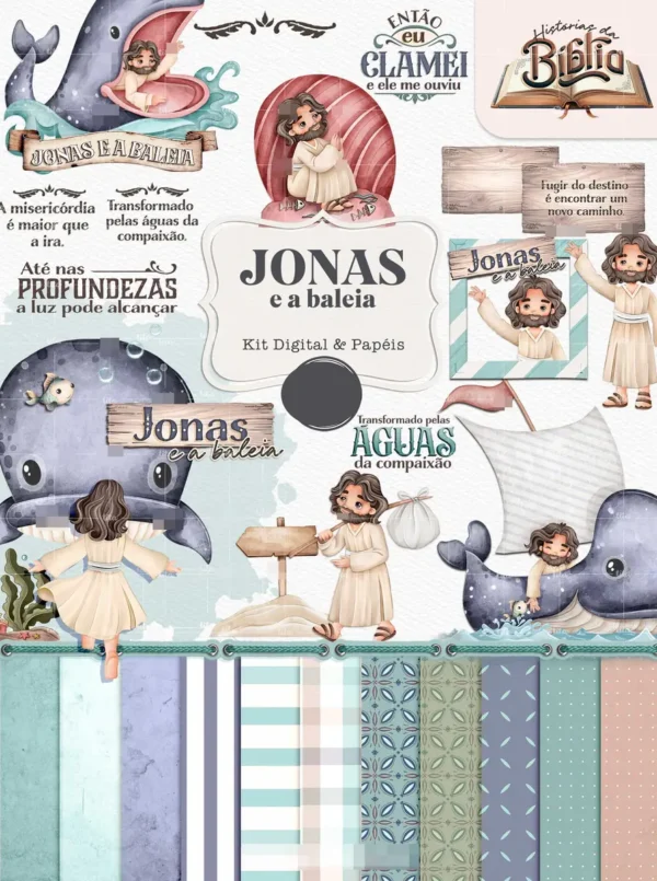 Kit Digital Histórias Bíblicas: Daniel, Jonas, Moisés