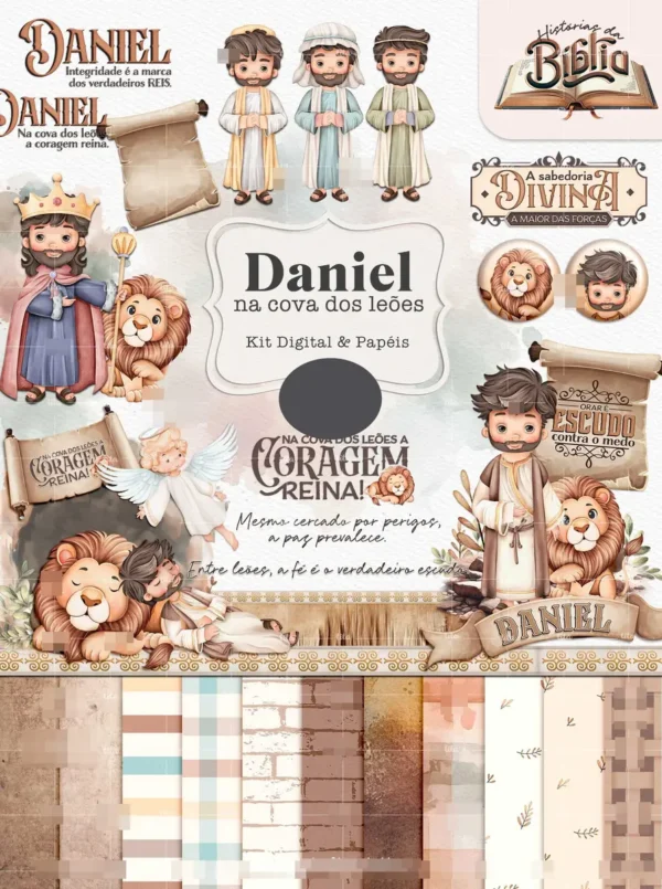 Kit Digital Histórias Bíblicas: Daniel, Jonas, Moisés