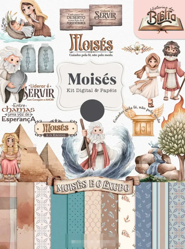 Kit Digital Histórias Bíblicas: Daniel, Jonas, Moisés