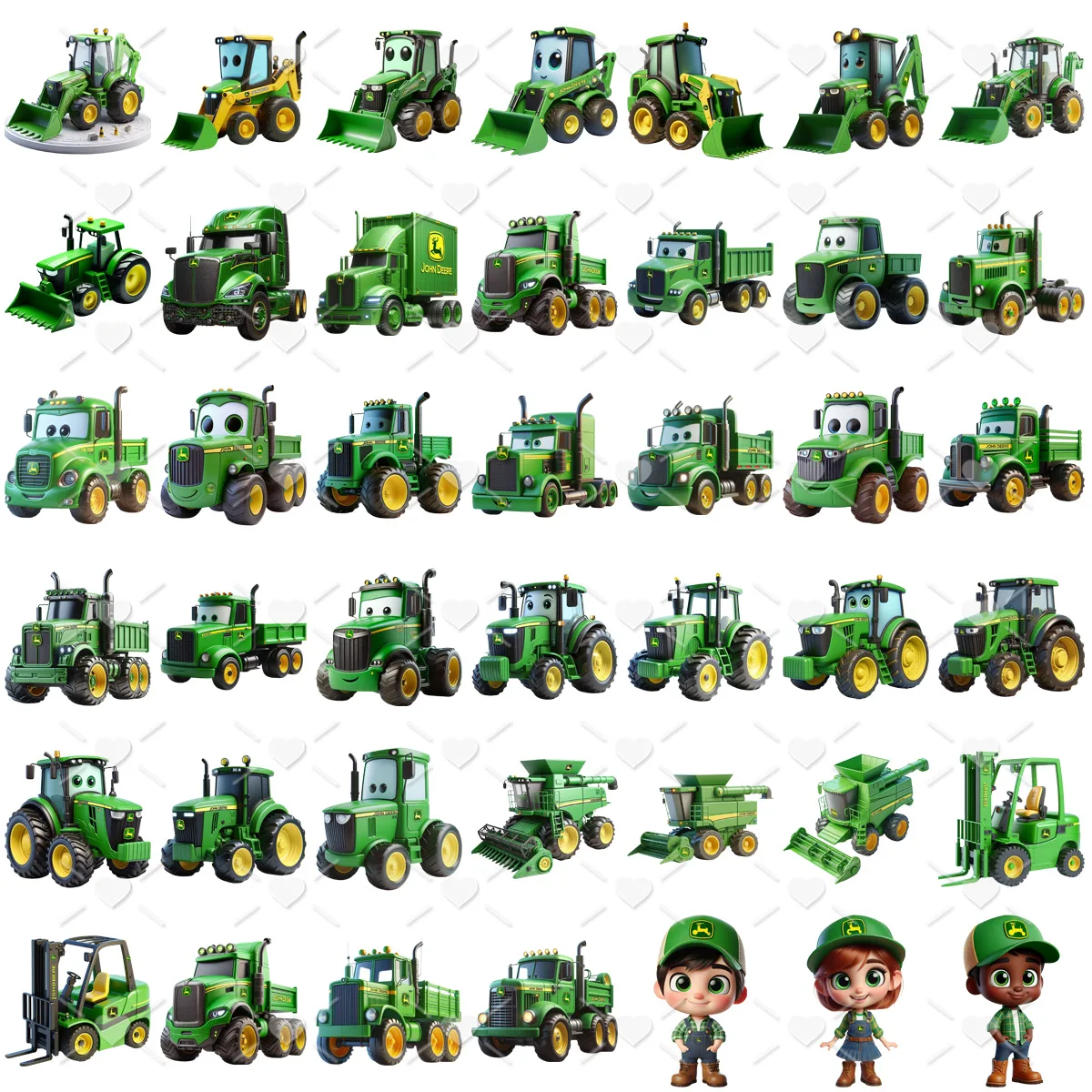 Kit Digital John Deere 3D Cliparts Agro Fazendeiros Fofos 2 Kit Digital John Deere 3D Cliparts Agro Fazendeiros Fofos