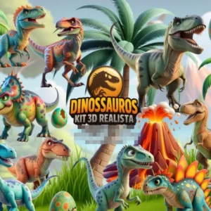 Kit Digital Jurassic Png Para Festa Dinossauro