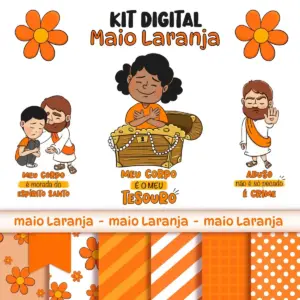 Kit Digital Maio Laranja Png Para Sublimacao E Personalizacao 6