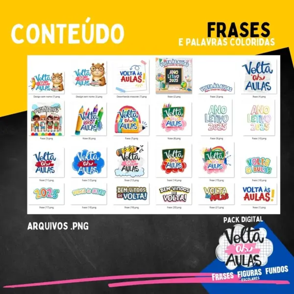 Kit Digital Mascotes Volta As Aulas Png Scrapbook E Papelaria 6