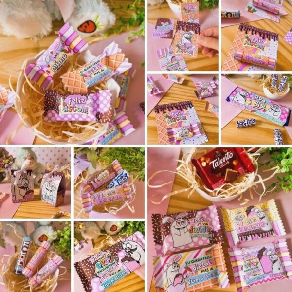 Kit Digital Mimos De Páscoa Florks 2023 P/ Personalizados
