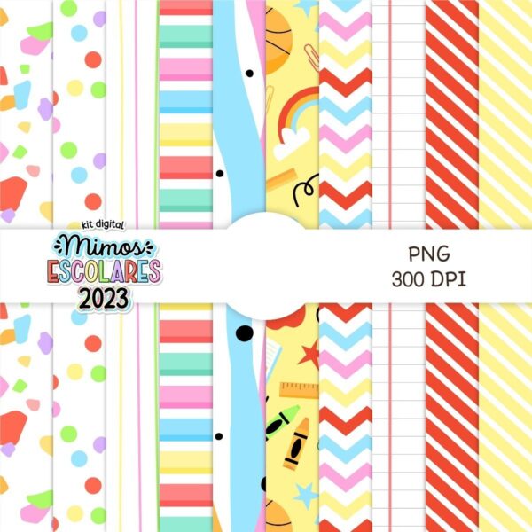 Kit Digital Mimos Escolares Volta Às Aulas Para Imprimir