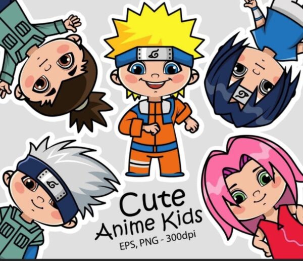 Kit Digital Naruto Cute Anime Kids
