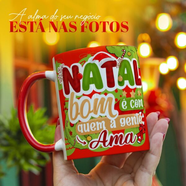 Kit Digital Natal Artes Caneca Ilustrações Frases Natalinas