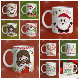Kit Digital Natal Cute - Sublimação - Arquivo Digital 2 Kit Digital Natal Cute - Sublimação - Arquivo Digital