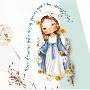 Kit Digital Nossa Senhora Das Graças Papelaria Personalizada