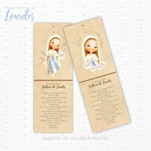Kit Digital Nossa Senhora de Lourdes Papelaria Personalizada