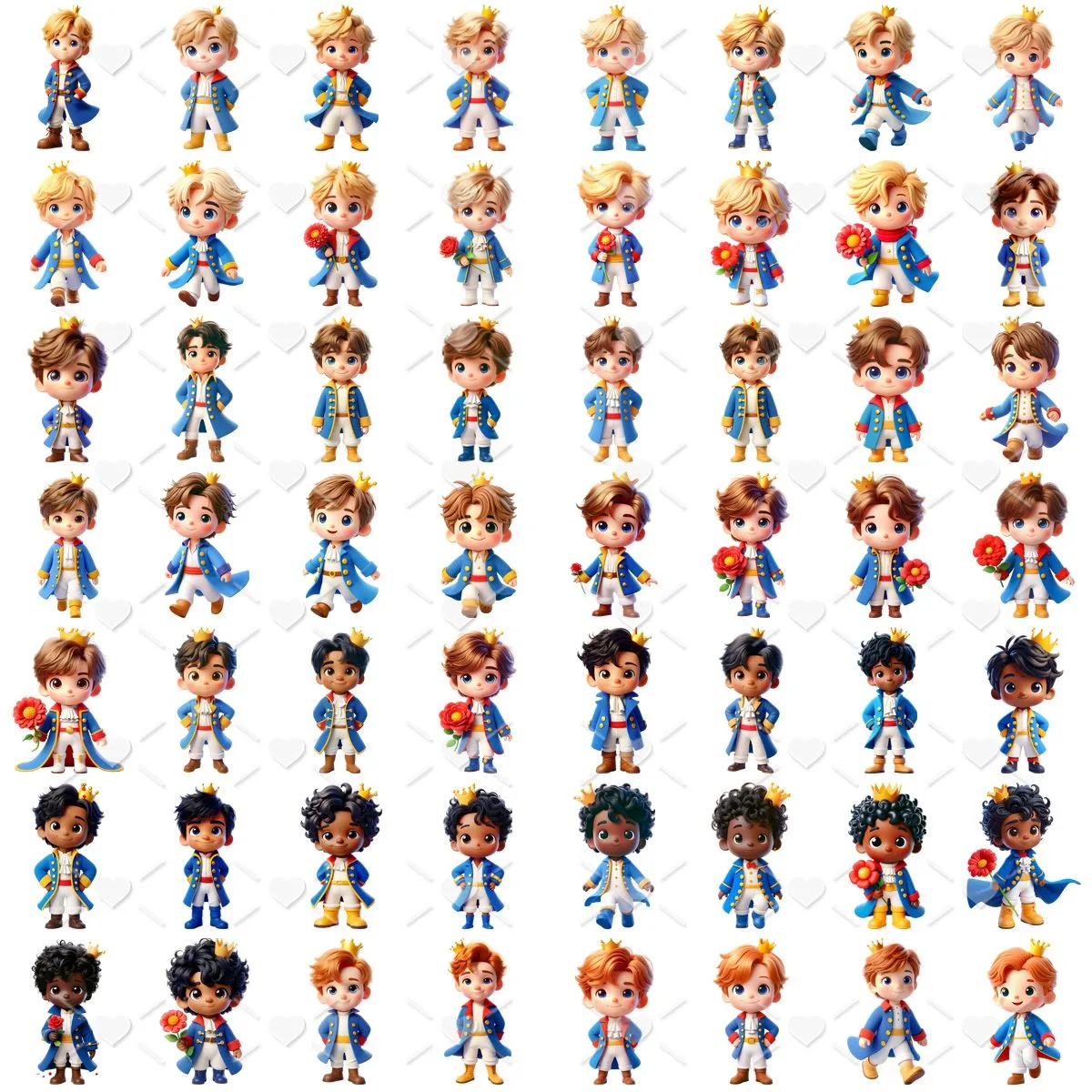 Kit Digital O Pequeno Príncipe 3D Cute Fofo Ilustrações Png 2 Kit Digital O Pequeno Príncipe 3D Cute Fofo Ilustrações Png