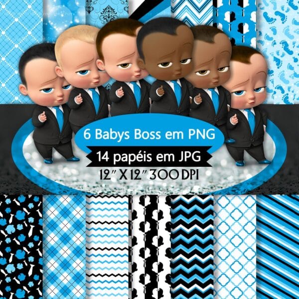 Kit Digital O Poderoso Chefinho PNG Scrapbook Imagens Artes