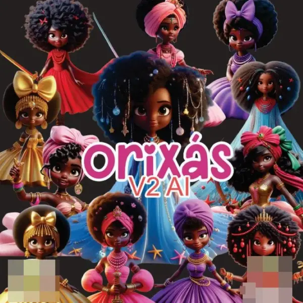 Kit Digital Orixas 3d Imagens Em Png De Alta Qualidade